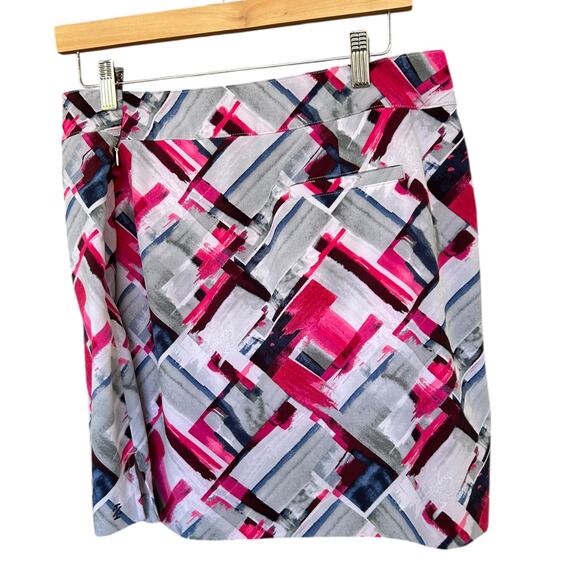 IZOD Women's Golf Performance Abstract Skort Size 14 Pickleball Tennis - Picture 6 of 7